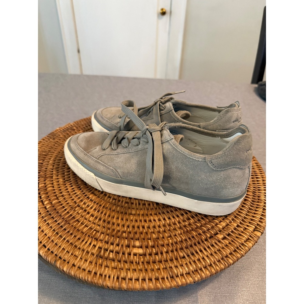 Rag & Bone Grey Suede Low Top Sneakers Womens Size 40 Lace Up Casual Shoes